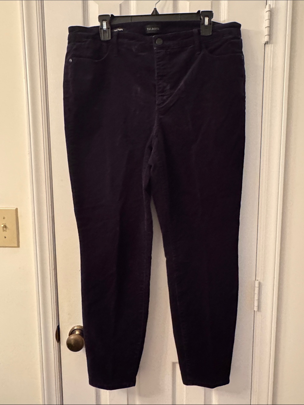 Talbots Women’s Navy Skinny Corduroy Pants